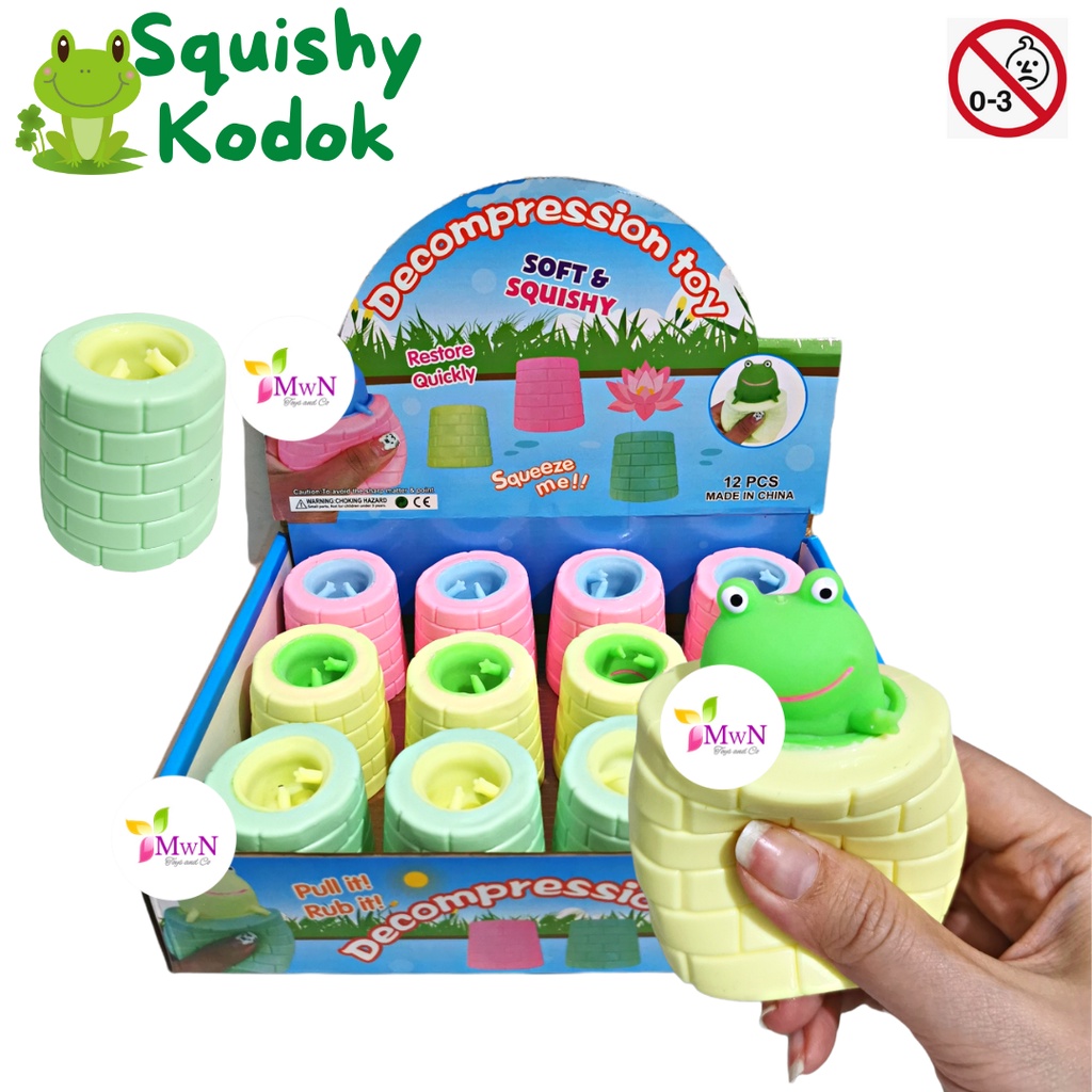 MWN Mainan Squishy Kodok Sembunyi / Mainan Squishy Frog Anti stress