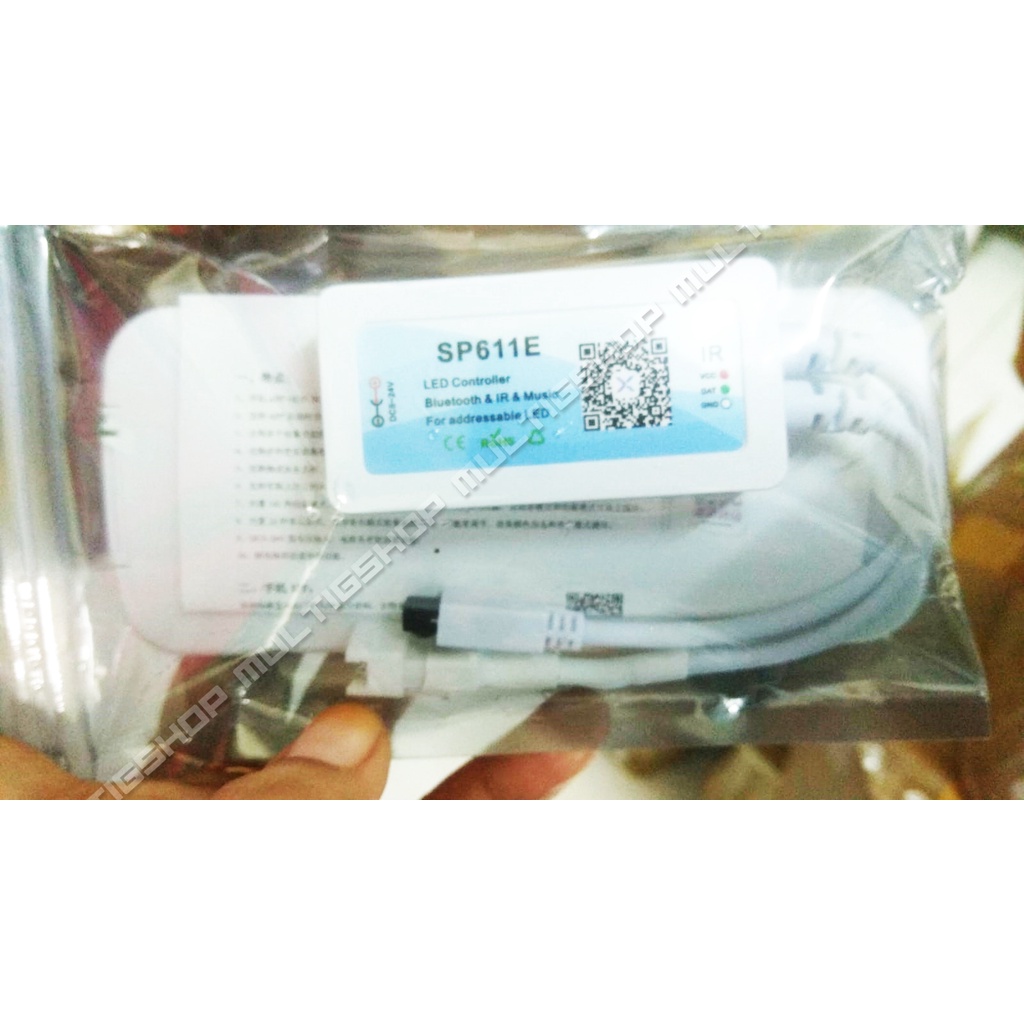 Controller LED SP611E Remote Bluetooth Music WS2811 WS2812B Cabang 1