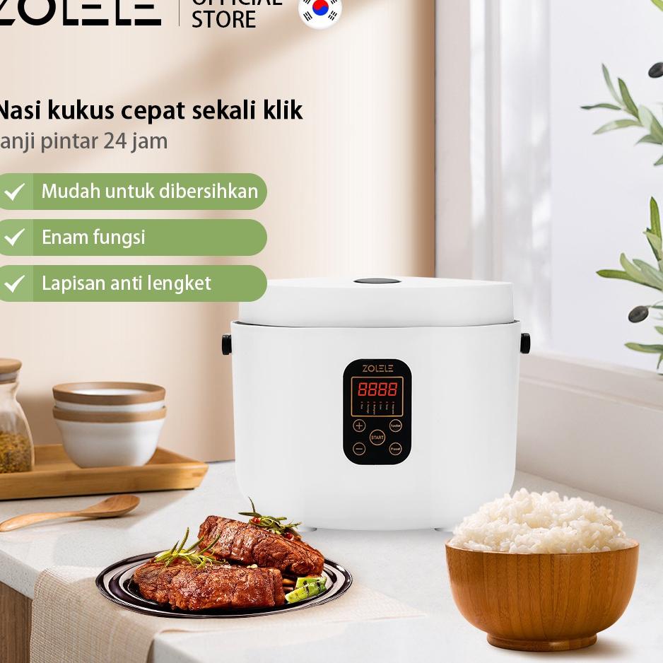 Stok Terbatas ZOLELE Smart Rice Cooker Magic Com 3L Penanak Nasi 3-6 Porsi Panci Listrik Large Capac
