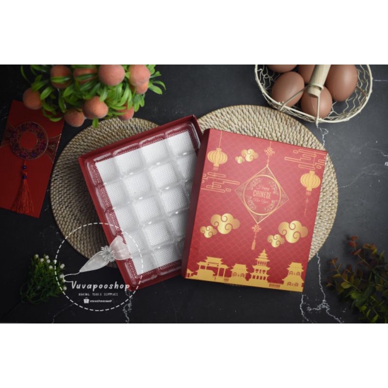 Premium (Mount) Box Nastar Imlek Sekat / Dus Kue Sekat Nastar / Box Kue Nastar