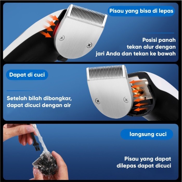 BOMIDI LC1 Hair Clipper Shaver Portable Alat Mesin Cukur Potong Rambut Elektrik