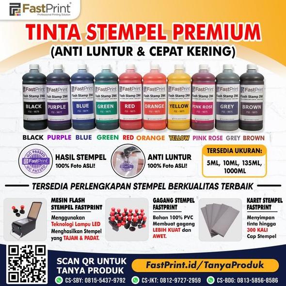 

Terlaris Tinta Stempel Flash Kilat Warna Stamp Ink 1000ML Termurah