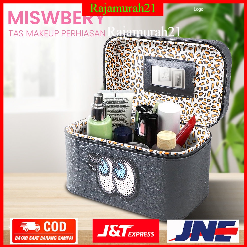 Miswbery Tas Makeup Perhiasan Besar Wanita Organizer - OMMU3KBK