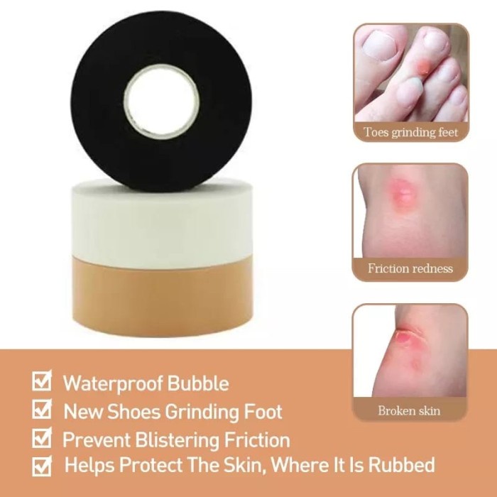 silicon-gel-sepatu- satu roll heel stiker pelindung tumit anti air plester tumit -sepatu-gel-silicon