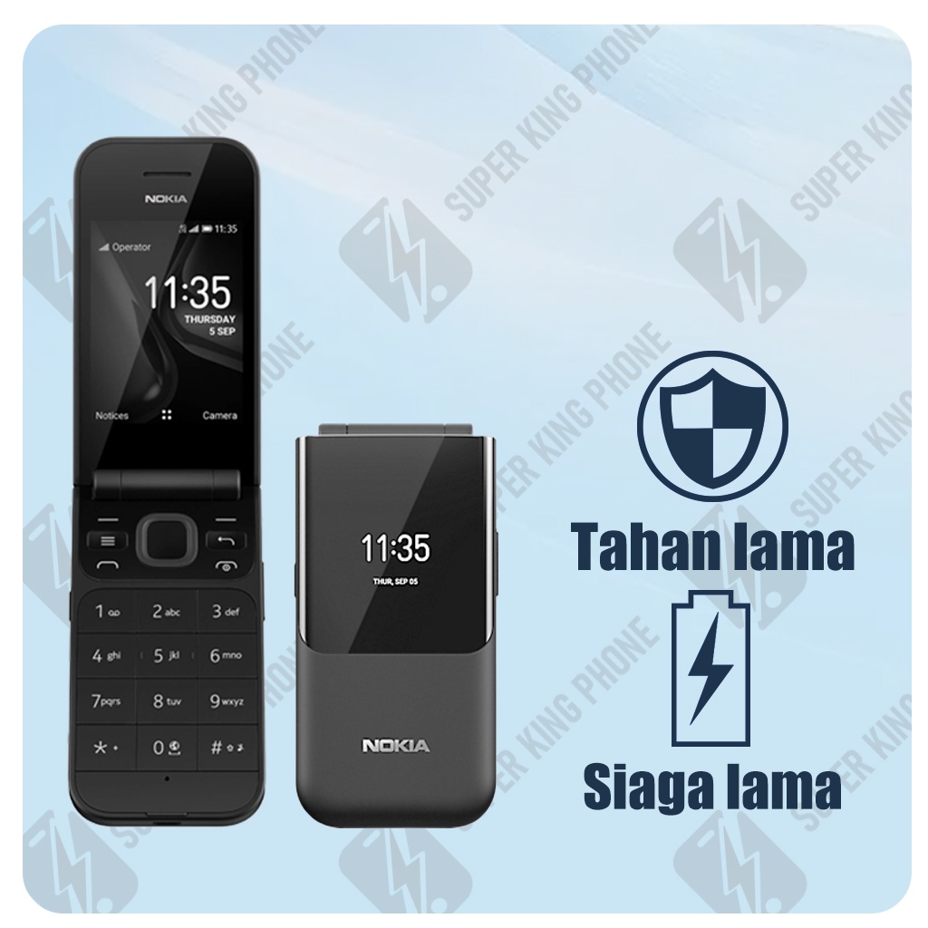 Super King NOKIA 2720 FLIP Phone 2G DUAL SIM GARANSI HP JADUL NOKIA JADUL LIPAT