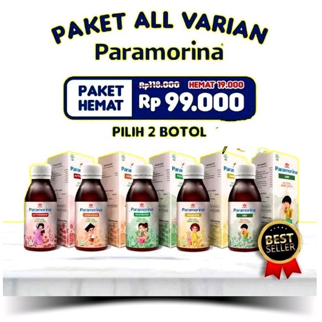 

Paket Hemat Madu Paramorina - Madu ROH honey sold out/ atasi anak susah makan (pickyater), terlambat bicara (ubrainina), terlambat jalan (actifgrow)
