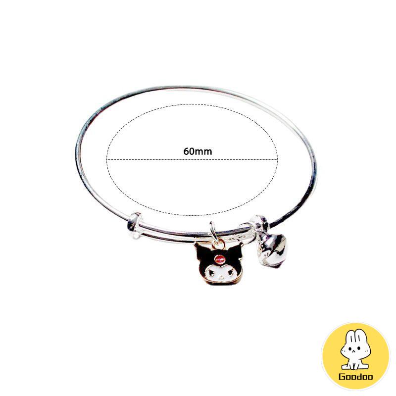 Gelang Kartun Wanita Cinnamoroll Dog Kuromi Sahabat Pasangan yang Dapat Disesuaikan Fashion Korea -Doo