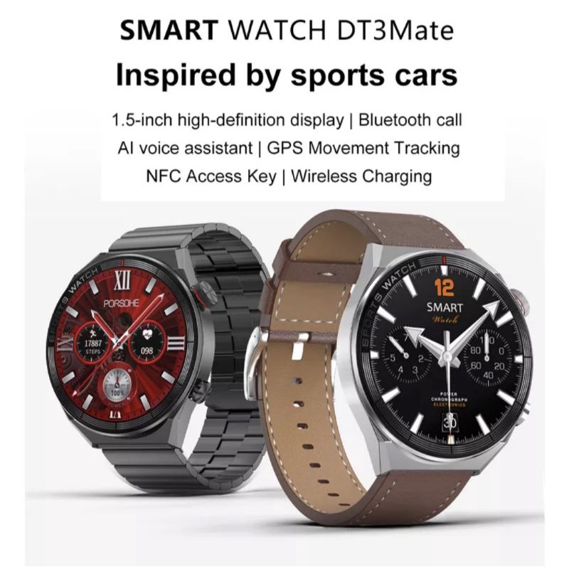 DT No 1 DT3 MATE SMARTWATCH NFC ALWAYS ON DISPLAY BLUETOOTH CALL GPS TRACKER ORIGINAL