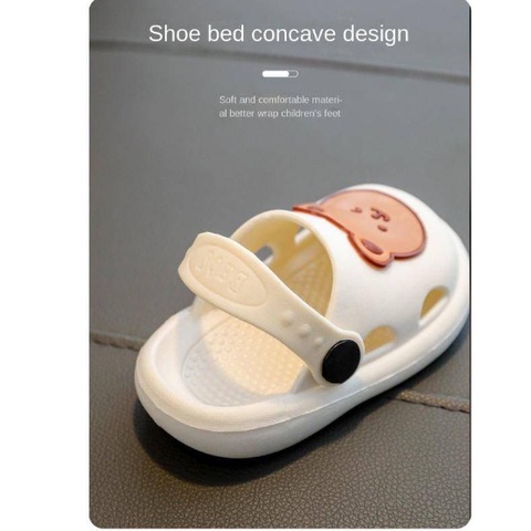 Sandal Anak Anak Sol Lembut Gambar Kartun Beruang Bear Lucu Non-slip Cocok untuk anak laki-laki dan perempuan import / Sendal Selop Sepatu Anak Cewek Cowok Ringan Enak Dipakai Karet / Sandal Bayi