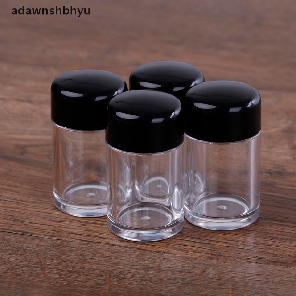 Adawnshbhyu 1Pcs 10ml Putih Botol Kosmetik Kosong Ayak Toples Wadah Tutup Ulir makeup ID