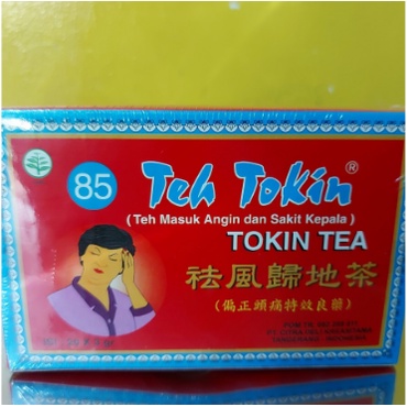 

Teh sakit kepala, masuk angin, mual, nyeri - Teh Tokin 85 isi 20 sach