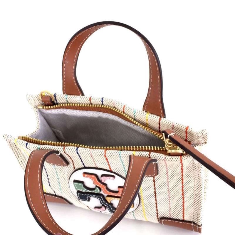 Tory Burch Ella Micro Tote Webbing PatchWork