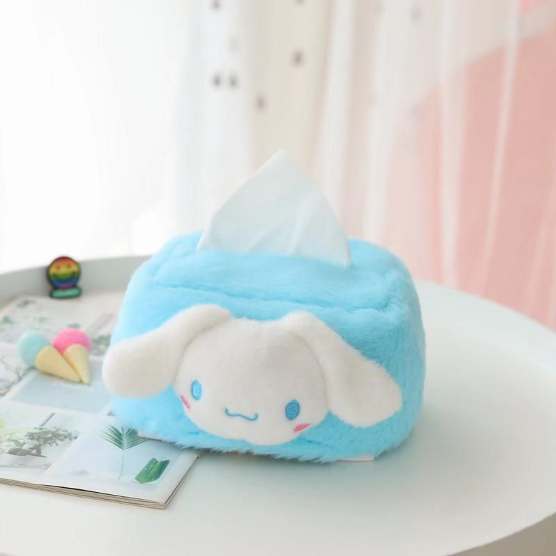 TISSUE COVER TEMPAT KOTAK TISU SANRIO MELODY KUROMI CINNAMOROLL HELLO KITTY KEROPPI HANGYODON POCHACCO DOG IMPOR