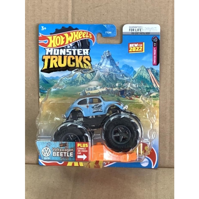 Hotwheels Monster Trucks 1963 Volkswagen Beetle Twisted Tredz