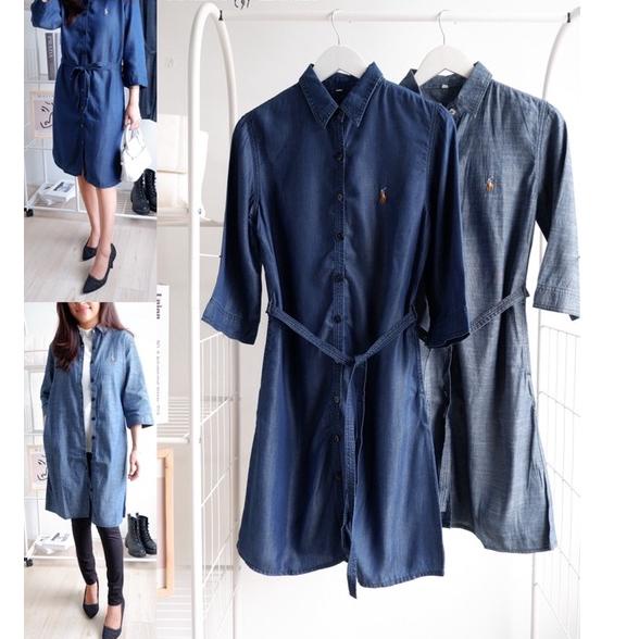 Ralph Lauren Wash Denim Midi Dress [TMO.18De22ᴵ]