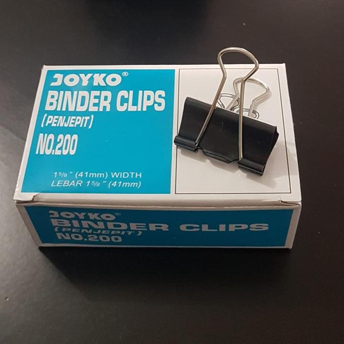 

Binder Clip / Penjepit Kertas Joyko 200 (PER BOX)