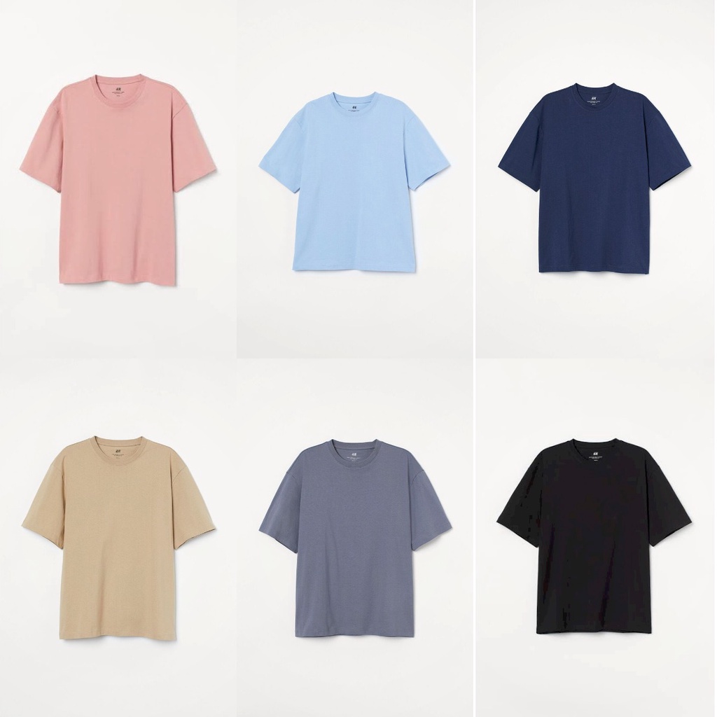 Tshirt Unisex Katun HM Fit Nyaman M-XL