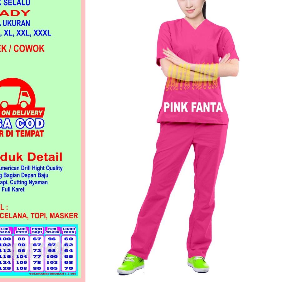 STAR Scrub Perawat  Baju Oka COD  Scrub Baju Jaga  Baju OKA   Baju OK   Baju Perawat   Pria  Wanita 