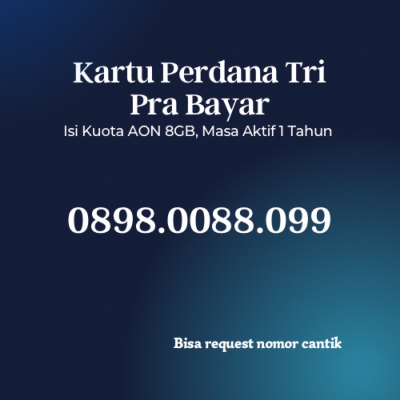 Nomor Cantik TRI 160921.3