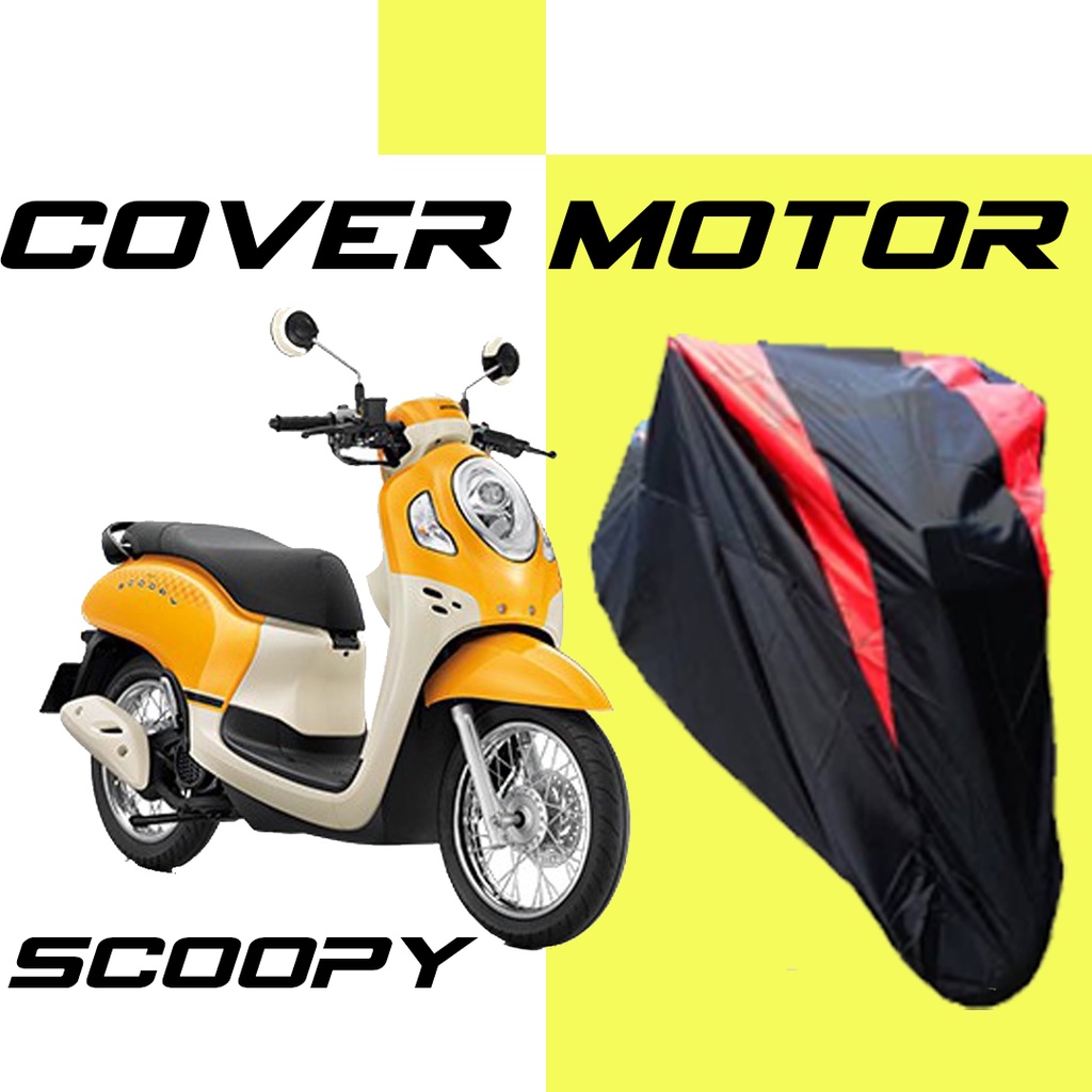 Scoopy Body Cover Motor scoopy Sarung Motor scoopy Motor scoopy/vario/vario 125/vario 150/beat/mio/mio m3/revo/Honda CB 150 R Street Fire/fino/New Fino Series/Yamaha New V-ixion/Honda CBR 150 R/ninja r/ninja rr/klx/Kawasaki KLX 150