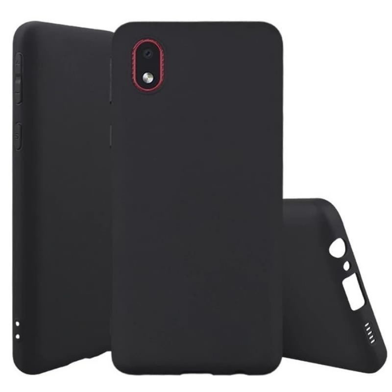 SAMSUNG A10 A10S A01 A01 CORE CASE BLACK MATTE SOFTCASE SILIKON HITAM KARET CASING COVER