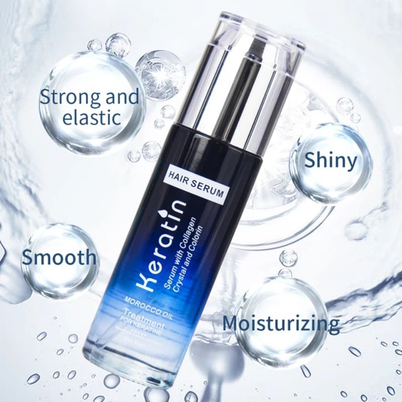 Keratin Hair Serum 80ml | Perawatan Rambut Rusak | Vitamin Treatment biolage opti smooth