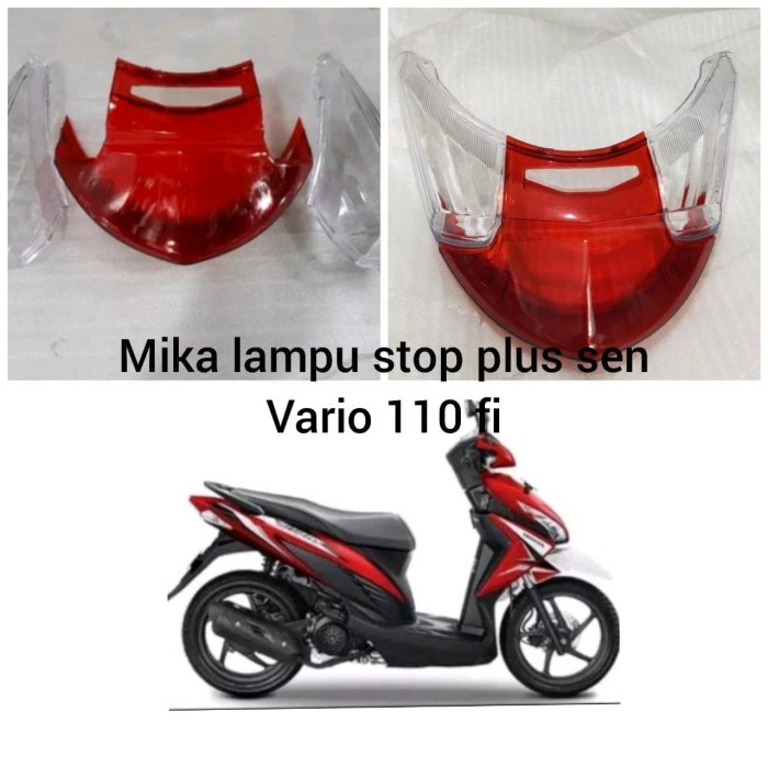 Mika Kaca Lampu Stop Honda Vario 110 fi Mika Lampu Belakang Honda Vario 110 fi