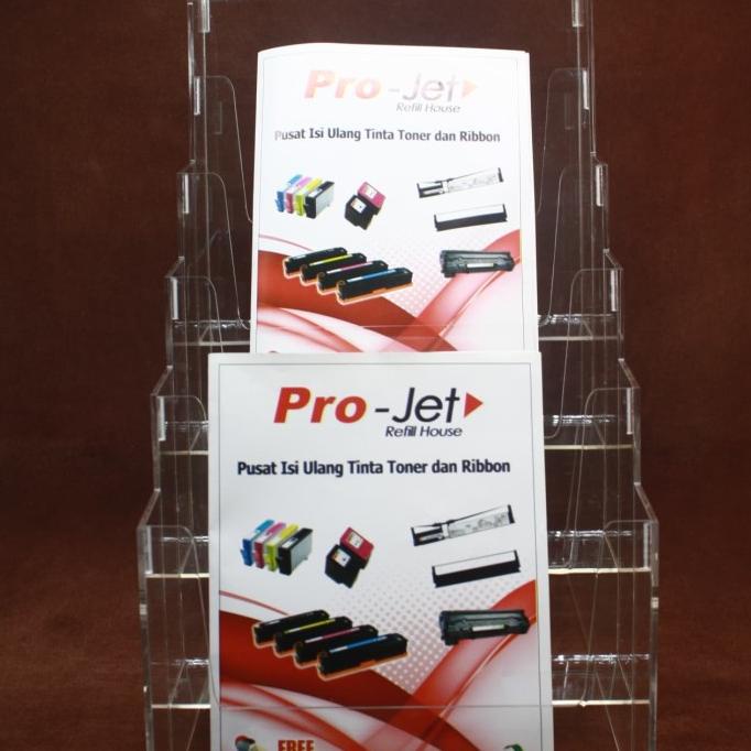 

Acrylic Display Brosur A4 5 Susun/Tempat Brosur A4 5 Susun