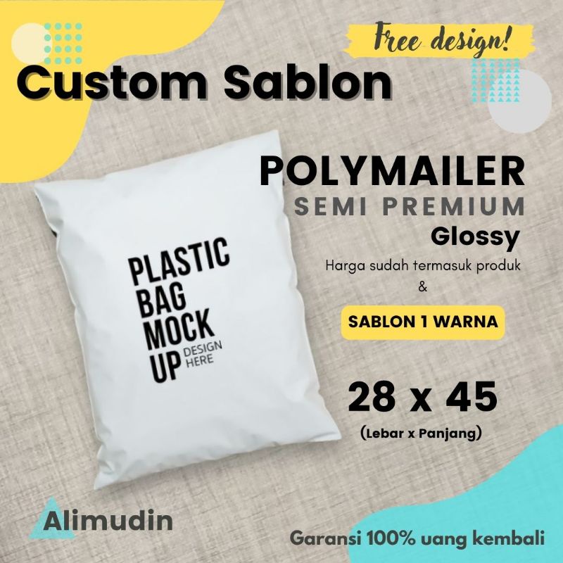 

Plastik Polymailer 28 x 45 Semi Premium Custom Sablon