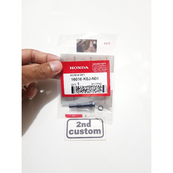Baut setelan gas ori Honda Vario PCX 160 All New Beat Genio Scoopy Scopy Original bolt screw set O r