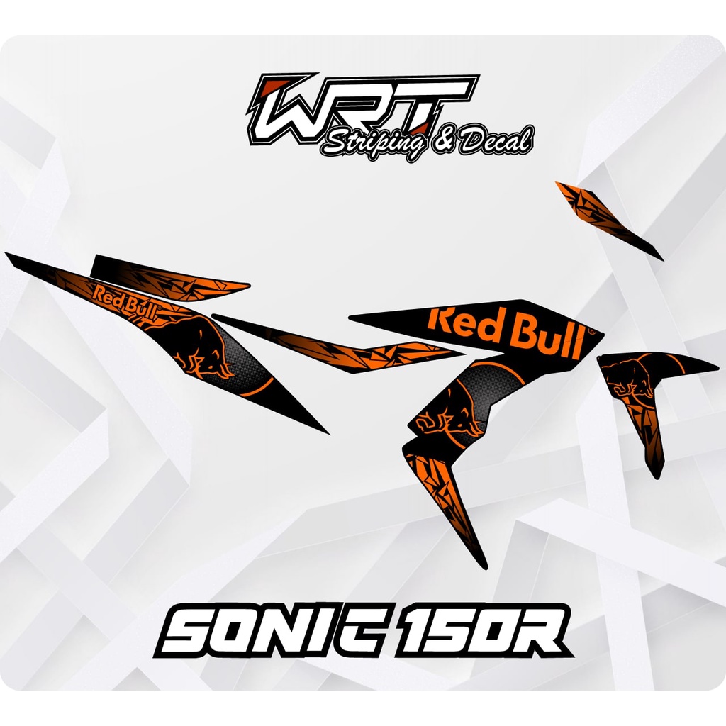 Striping Hologram Sonic 150 R - Stiker Lis Decal Motor Sonic 150 R RedBull