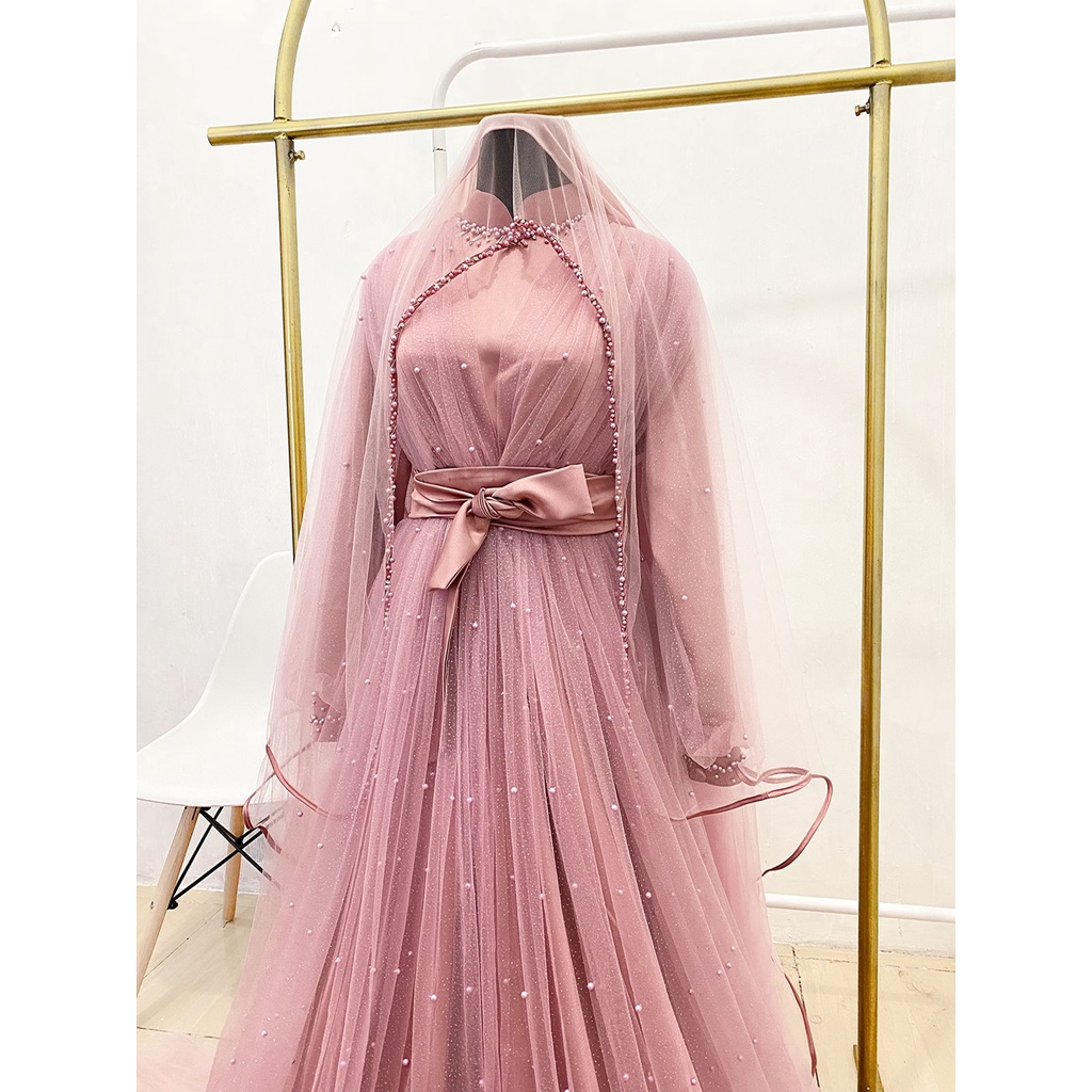 Shofiya Tail | Gaun Pesta | Dress Kondangan | Dress Maternity | dress maternity hijab | gaun maternity
