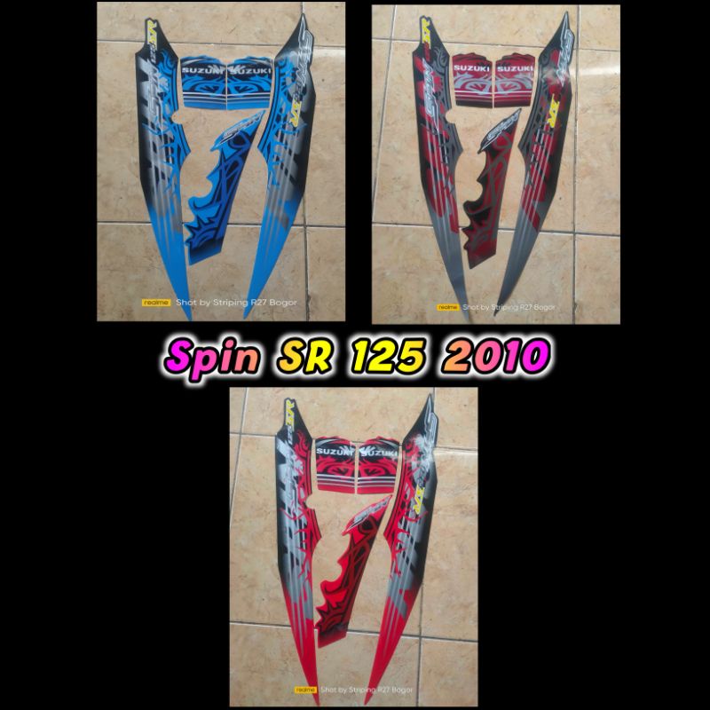 sticker striping stiker Spin SR 2010