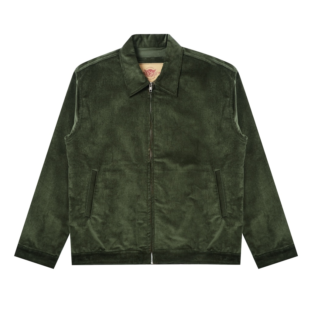 EDTRO GREEN CORDUROY - JACKET CORDUROY - WORK JACKET - SIZE LENGKAP - BIG SIZE - UKURAN BESAR