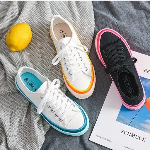 CYS COD SEPATU SNEAKERS WANITA KOREA CASUAL TALI FASHION IMPORT SEPATU CEWEK SPORT WOMEN SHOES / SPT-47