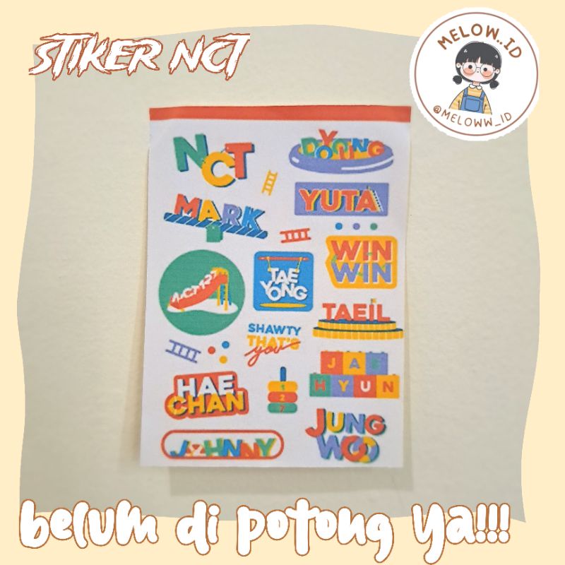 

stiker sheet nct dream,belum di potong,