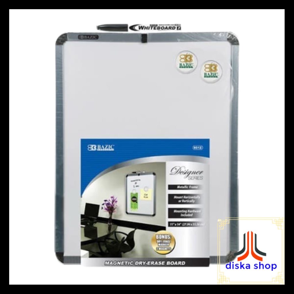 

Whiteboard Magnetic Kecil / Magnetic Dry Erase Board 11"x14" - Papan Tulis Magnet