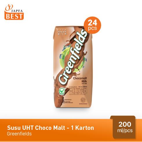 

Susu Greenfields UHT Choco Malt 200 ml - Isi 24 pcs TERLARIS TERPERCAYA ORIGINAL