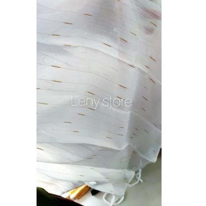 RECOMENDED ❤ LENYS ❤ vitrase putih serat emas/vitras blackout tebal/vitrace putih tebal murah minima