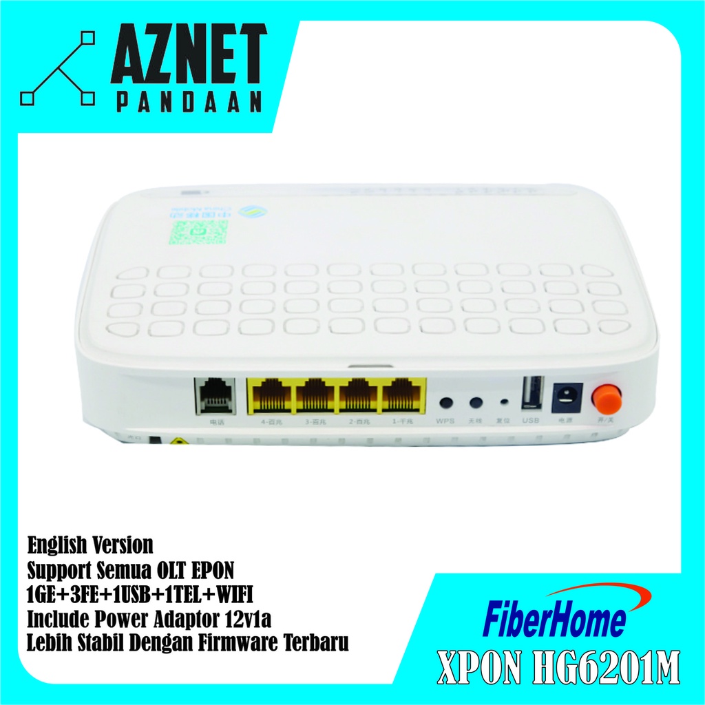 ONU XPON FIBERHOME HG6201M SECOND 1GE+3FE+1USB+1TEL+WIFI