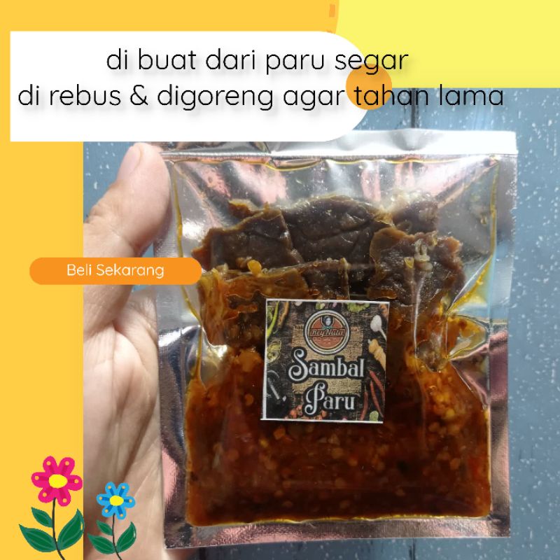 Oseng mercon/Sambal Paru pedas 50&amp;150 gram/kemasan vakum