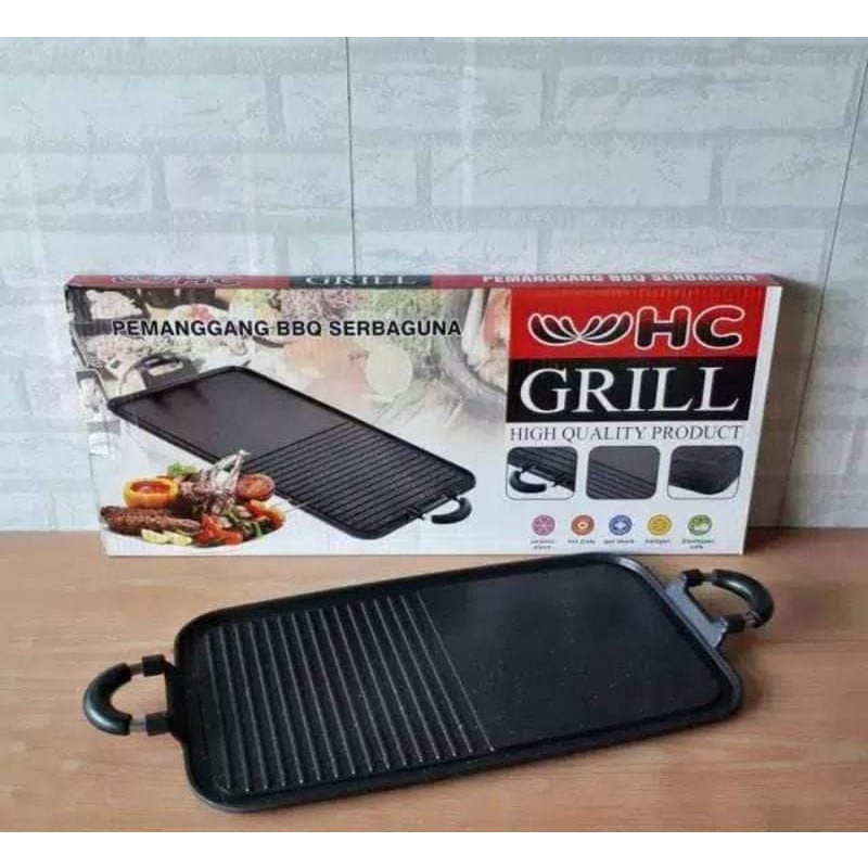 Grill Pan HC Teflon Panggangan Serbaguna