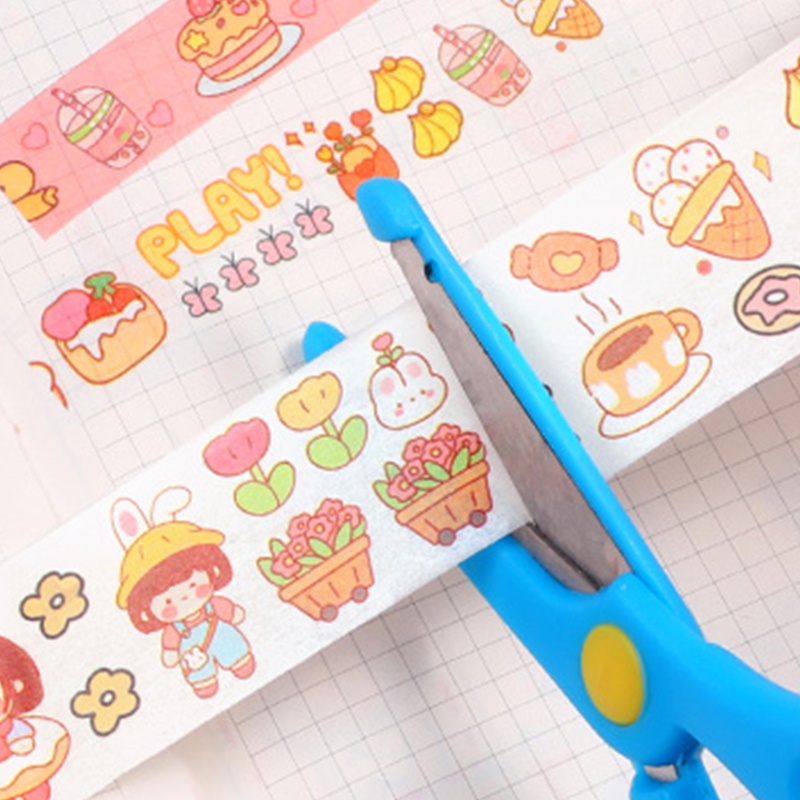 20pcs Kotak Jepang Kartun Washi Tape Stiker Set Mahasiswa Hias DIY Bahan Stiker