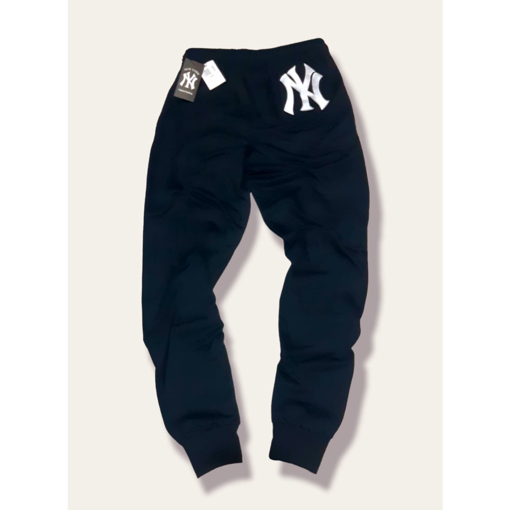 CELANA JOGGER N3W Y0RK PRIA ORIGINAL/ CELANA PANJANG N**Y PRIA BAHAN KATUN BABY TERRY - IMPORT