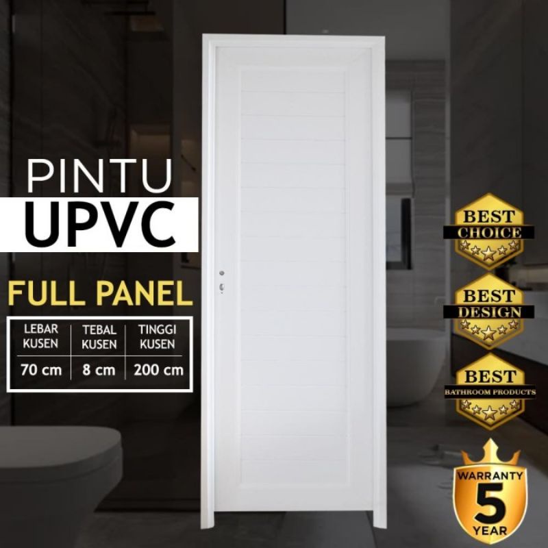 JAYCO PINTU KAMAR MANDI UPVC 70X200 CM HIGH QUALITY/PINTU TOILET /PINTU KAMAR MANDI UPVC