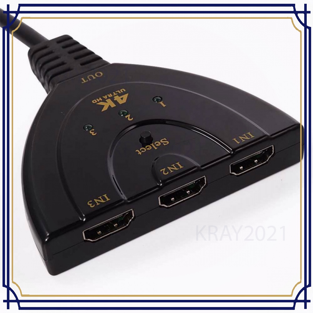 Kabel HDMI Switch 3 Port 4Kx2K 3D -CV578