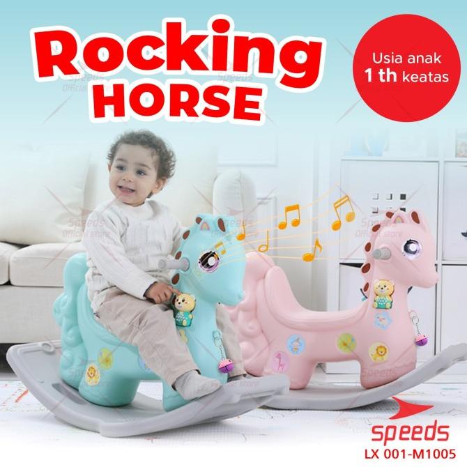SPEEDS Mainan Anak Kuda Kudaan Mainan Kuda Rocking Horse 001-M1005
