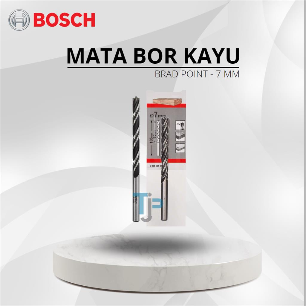 Mata Bor Kayu - 7 mm BOSCH Brad point Wood Drill Bits 2608596304
