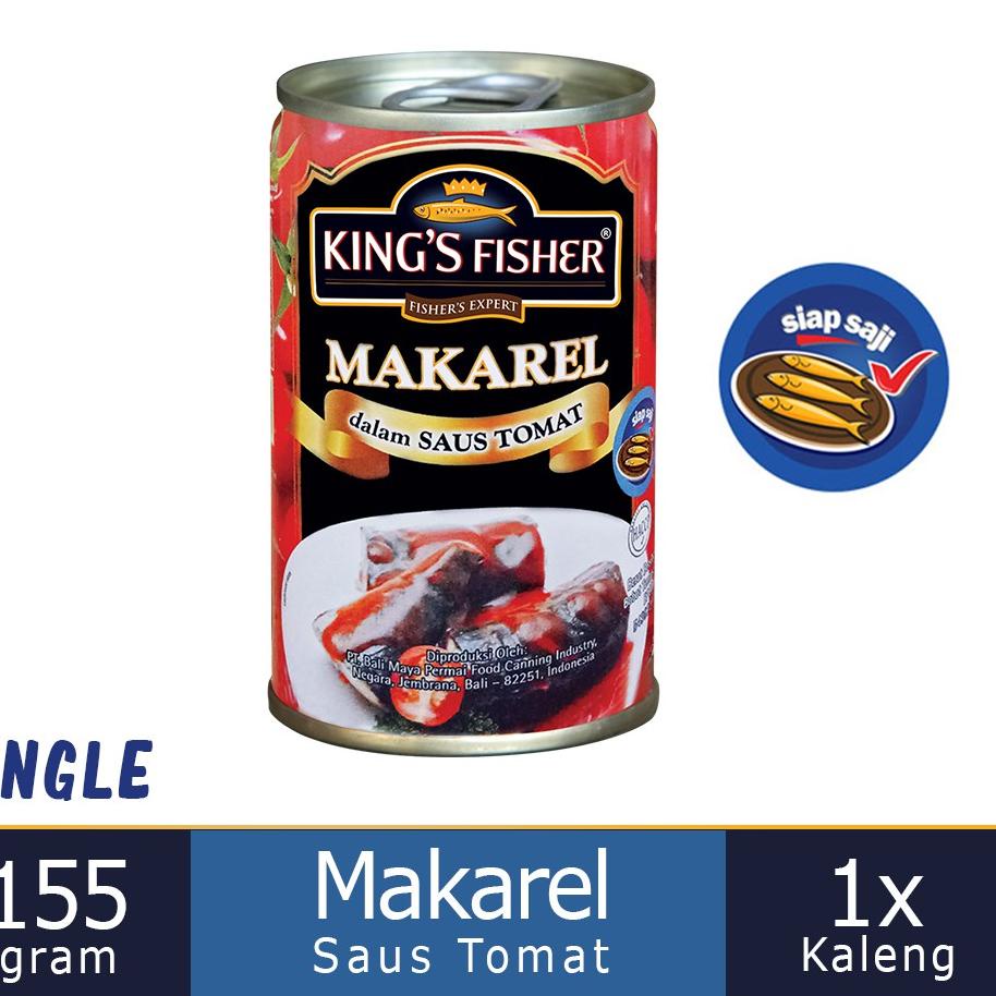 

Bagus!!!!!! King's Fisher makarel mini saus Tomat Makanan Kaleng 155 gr