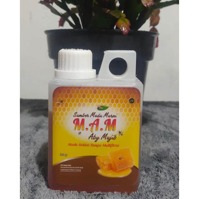 

madu asli nektar bunga multiflora/dihasilkan dari bermacam" nektar bunga 500gram